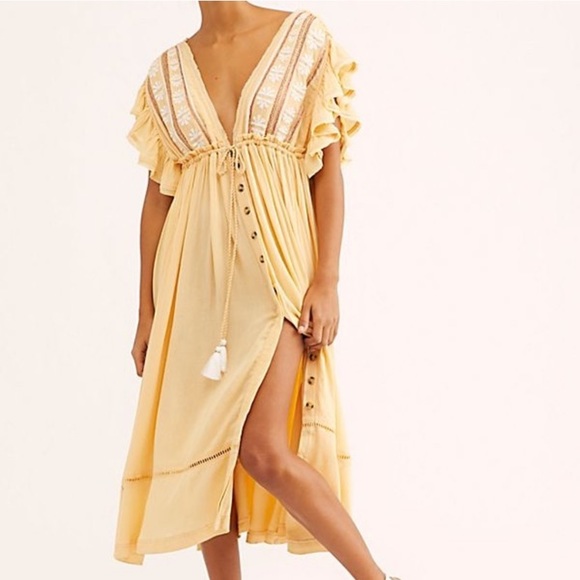 Free People Bali Will Wait For You Midi Dress - Picture 5 of 8